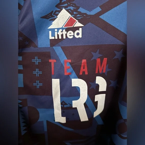 LRG Lifted Research Group Jersey LRG Adult Large Long Sleeve Graphic Team USA 47 - Picture 3 of 12